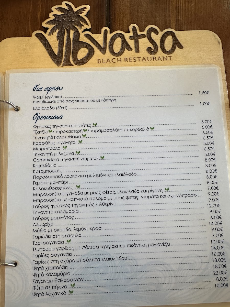 Menu Vatsa Beach Restaurant-3